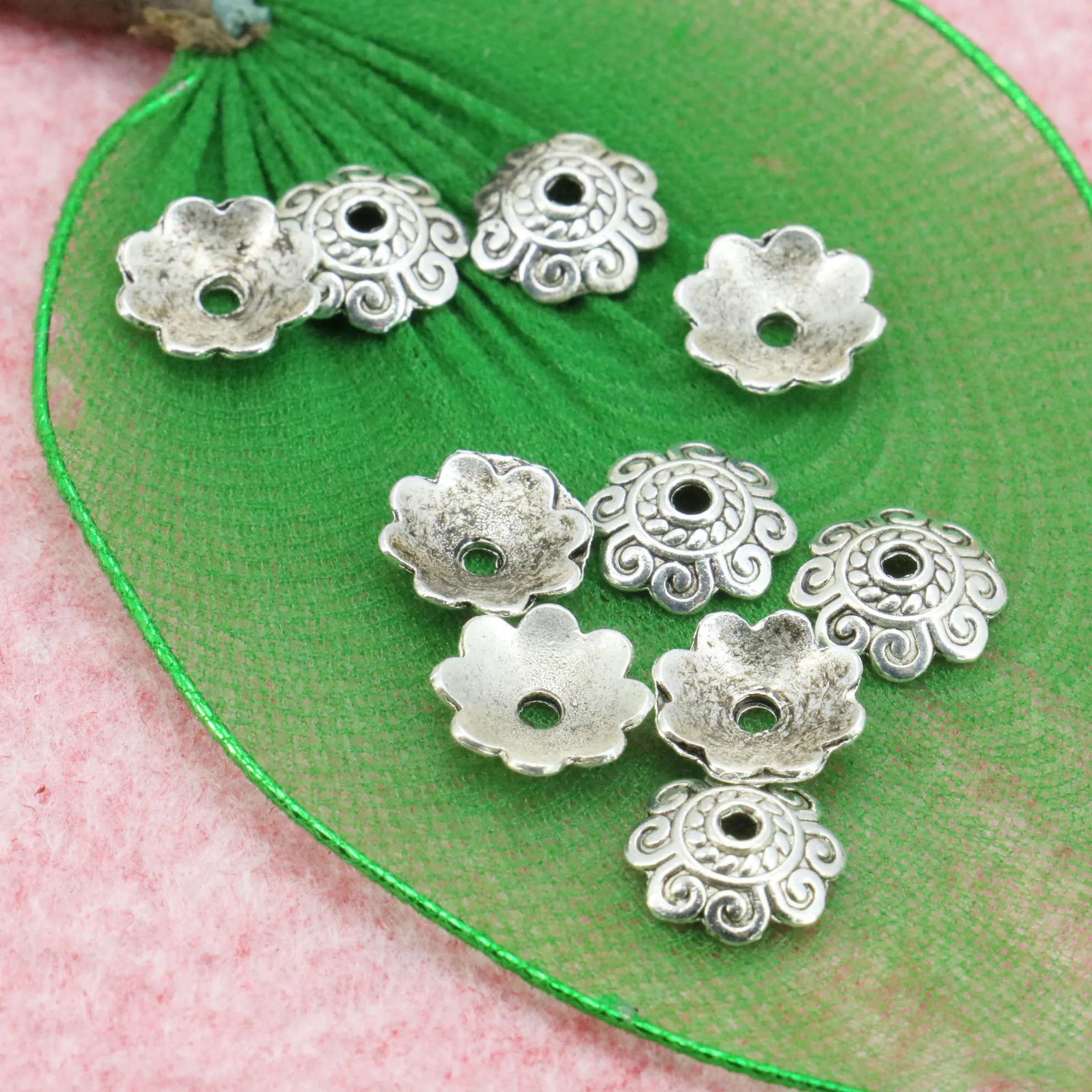

5PCS 10x3mm Carving Flower Spacer Loose BeadsAlloy DIY Findings Jewelry Making Design Accessories For Necklace Bracelet Earrings