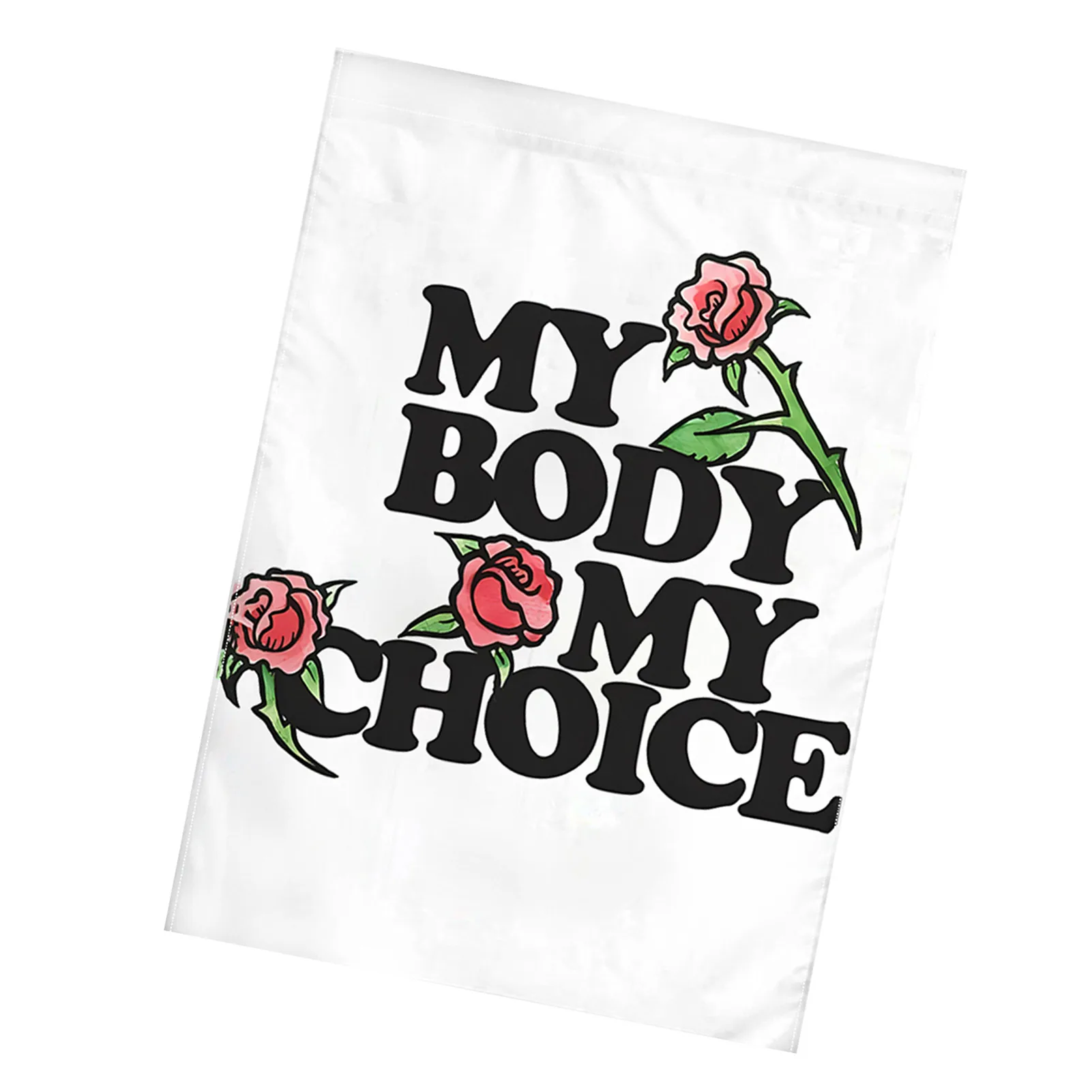 

My Body My Choice Garden Flag Women's Rights Are Human Rights Protest Uterus Pro Choice Flag Sugar & Spice & Reproductive Rights
