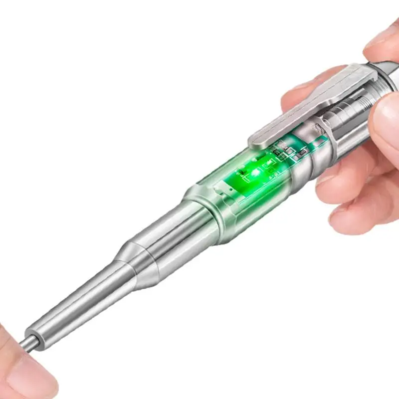 

Бесконтактный индукционный тестер напряжения, детектор напряжения переменного тока, ручка, Электрический тестер, светодиодный фонарик, зу...