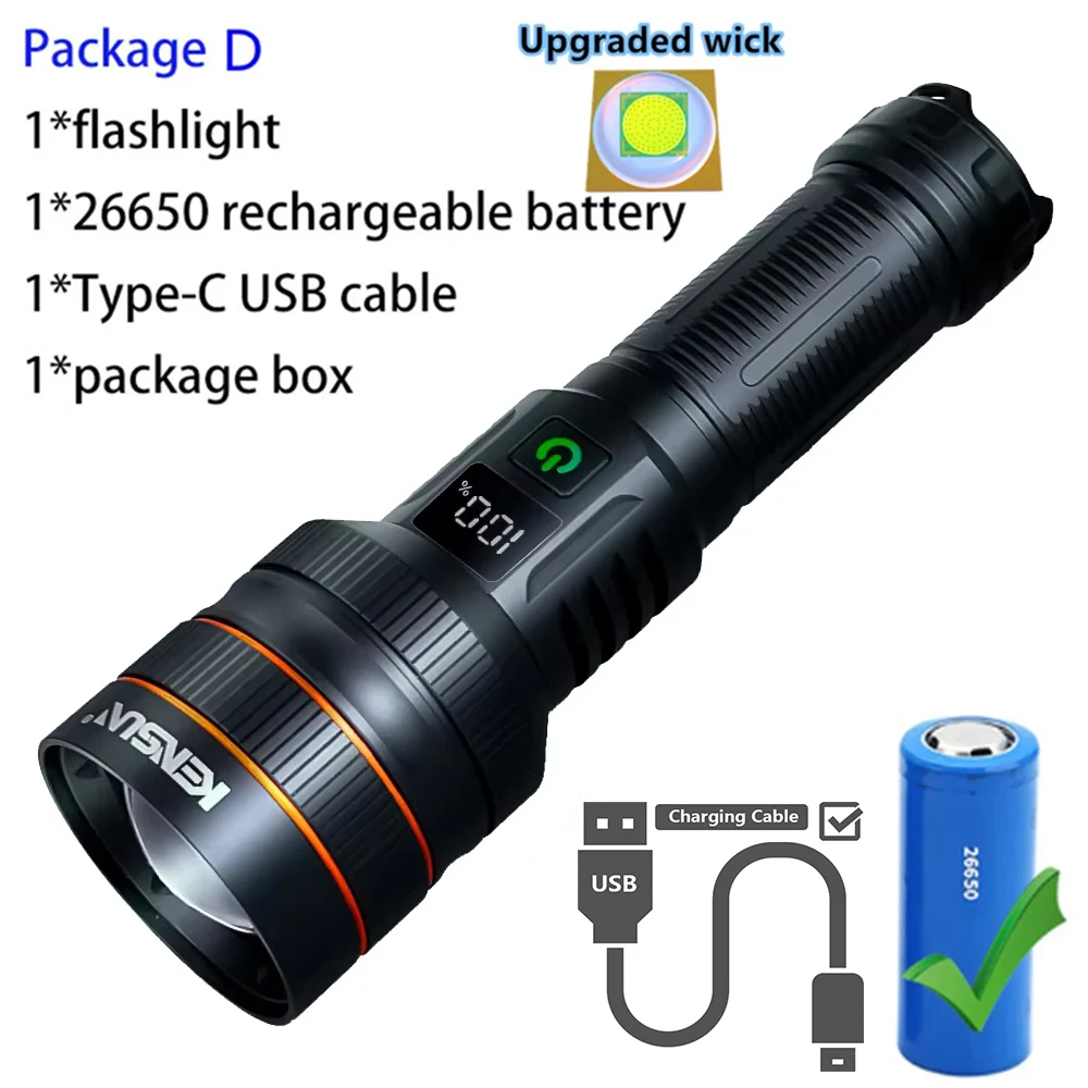 

Высокомощный тактический фонарь PJ-KS008 USB