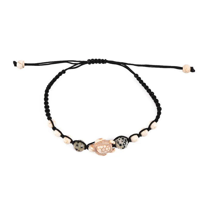 2022 винтажные плетеные браслеты для пар с каменными бусинами женское летнее