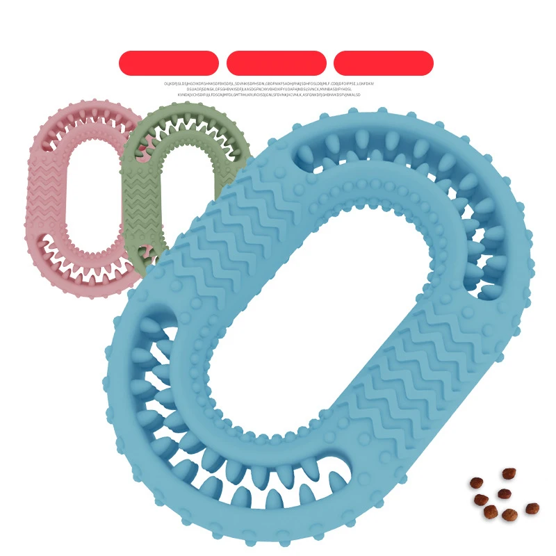 

Pet Supplies New Teeth Teething Toys TPR Bite O-ring Bite-resistant Dog Toys Teeth Cleaning Cat Toys New Dog Toothbrush