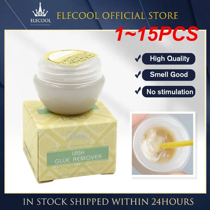 

1~15PCS 5g Professional False Eyelash Glue Remover Eyelash Extensions Tool Cream Non-irritating Glue Remover Eyelash Glue