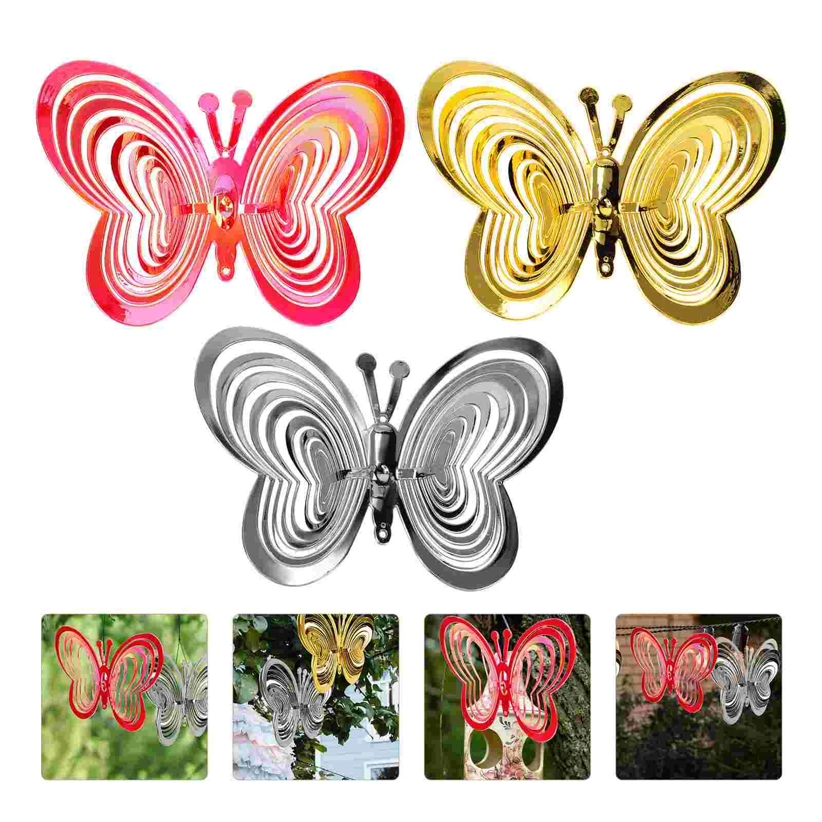 

3Pcs Bird Repeller Heart-shape Bird Repeller Scare Bird Tools Reflective Drive Bird Decor for Yard Garden