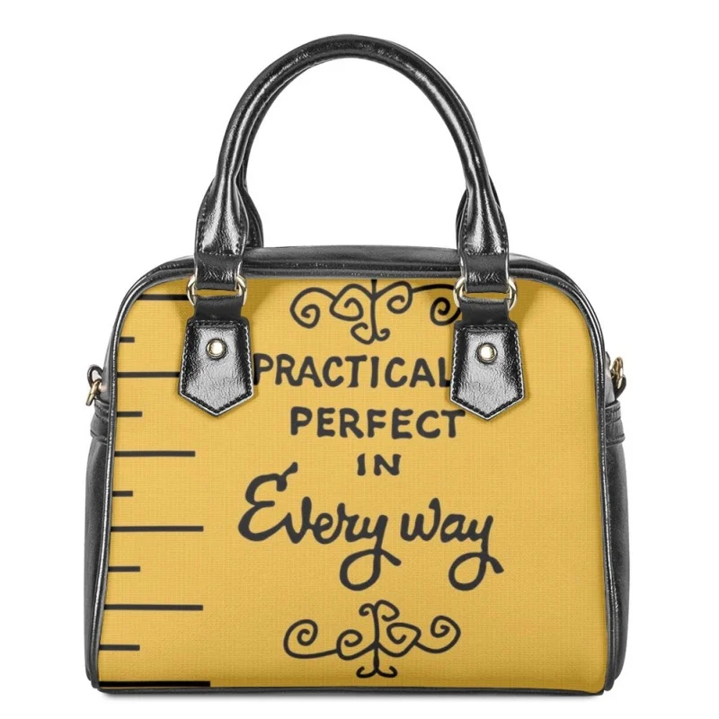 

Twoheartsgirl Practically Perfect Pattern Female's Top-handle Bags Multi-functional Ladies Shoulder Bag Girls Sling Cross Body