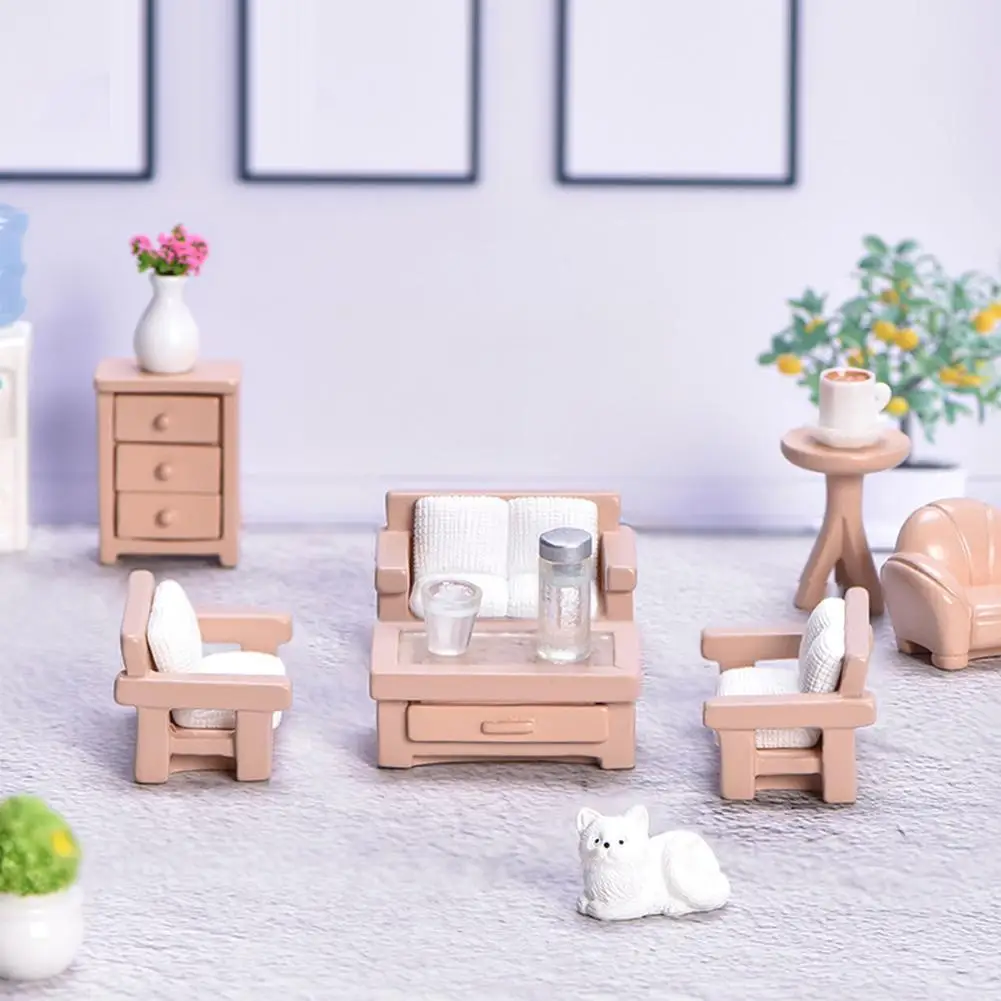

Simulation Furniture Miniature Sofa Bedside Table Stool Water Landscape Succulent Micro Coffee Ornaments Bonsai Table Dispe A1S5
