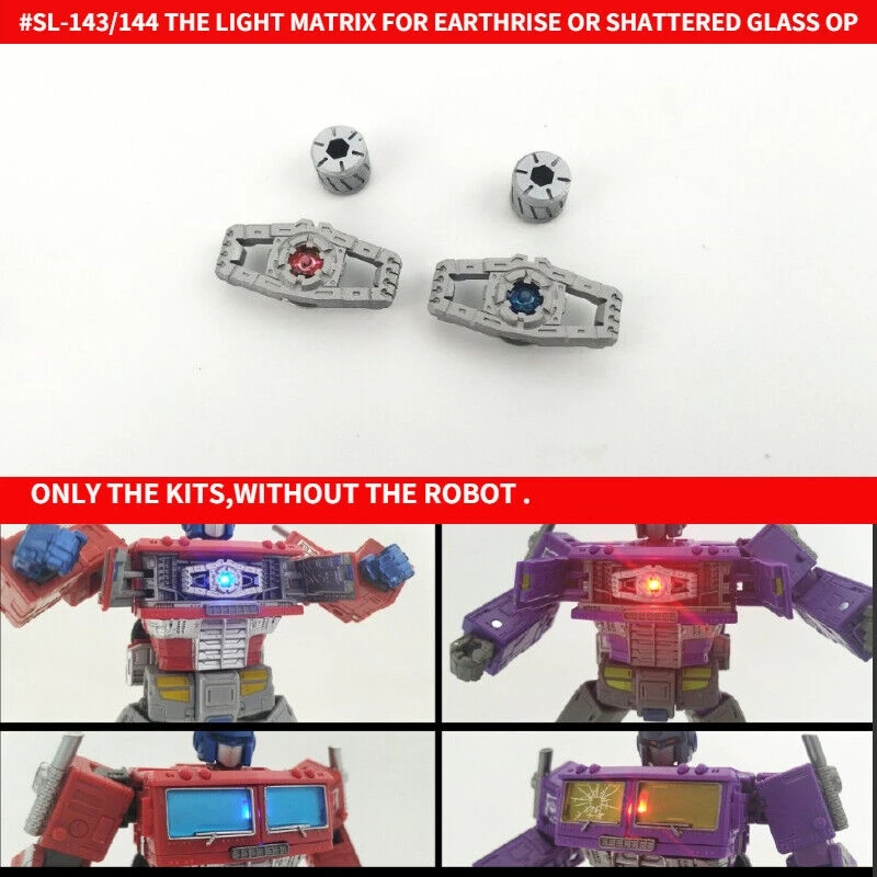 

Shockwave Lab SL-143 SL-144 Light Matrix Kits For Transformation Earthrise SG Op Prime Action Figure Accessories