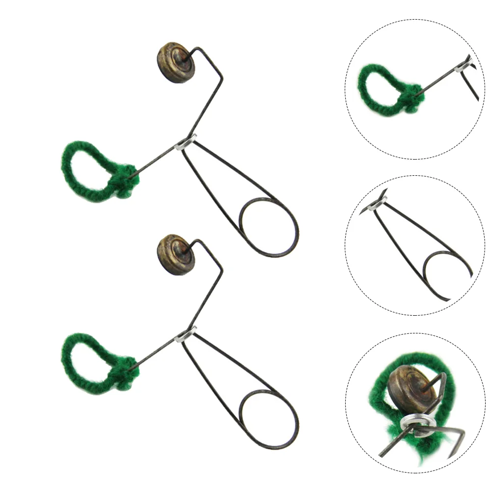 

2pcs Flute Replacement Gasket Clips Musical Instrument Replacement Gasket Clips (Dark Green)