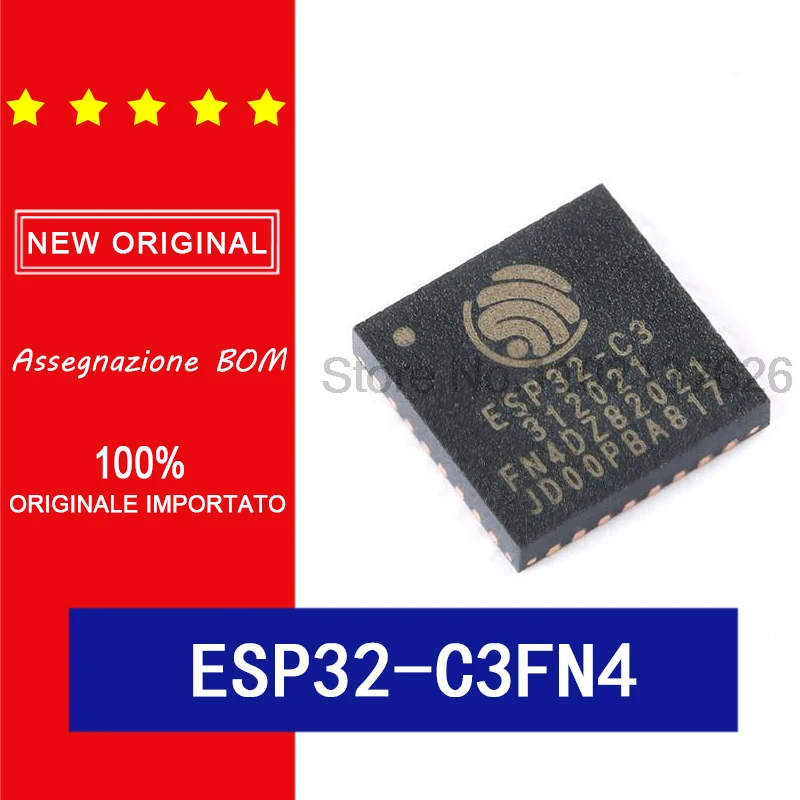 100% Оригинальный Espressif/Φ + Bluetooth dual-mode wireless esp32-c3fn4 32-bit MCU |