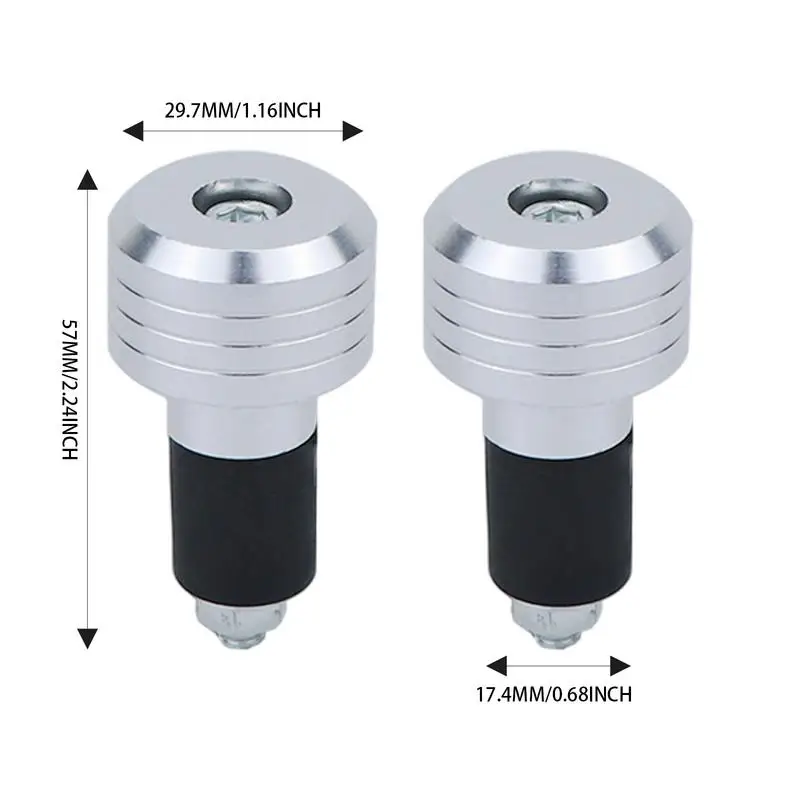 Концевые заглушки для мотоциклетных стержней 2X антивибрационные из сплава ручки