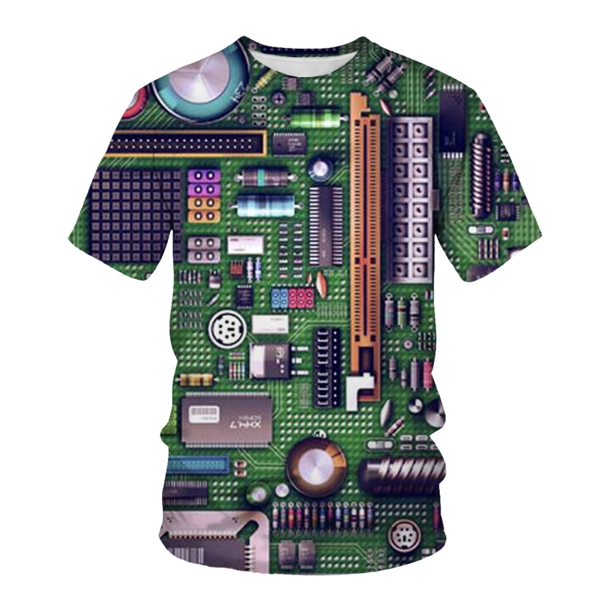 

Summer 2022 Mechanical Craft 3D Printing Men's T-Shirt Summer New Fashion Custom O-neck Men's Oversized Shirt for men
