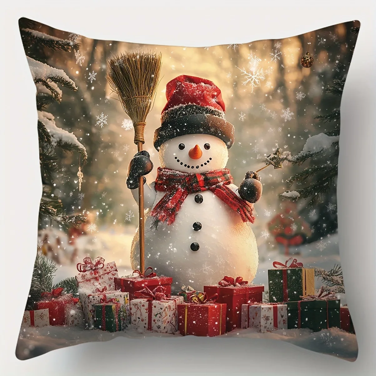

Рождественское украшение наволочка Санта-Клаус Снеговик наволочка гостиная диван подушка комплект комната украшение дома подарок другу