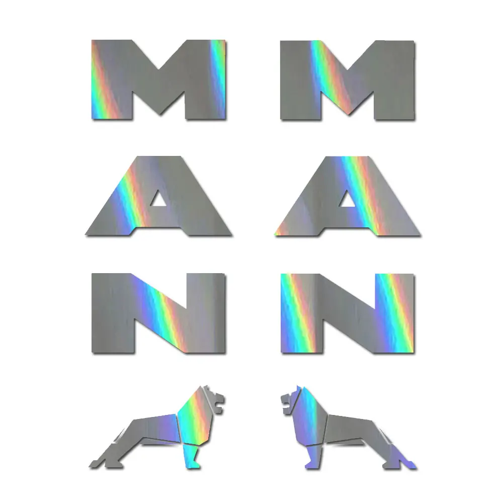 

Наклейки на заднее зеркало грузовика MAN x 2. TGX TGS TGA ﻿