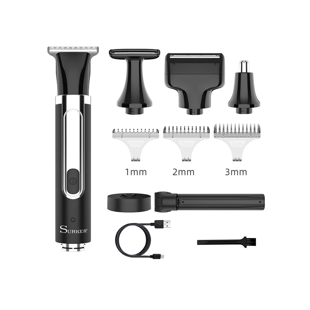 

surker electric hair trimmer SK-9611functional men's shaver hair clipper nasal hair organ body hair trimmer waterproof foldable