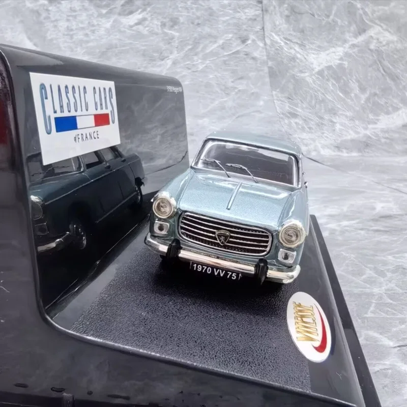 Фото 1/43 Peugeot 404 1970, классическая модель автомобиля из сплава, литая под давлением металлическая ретро модель старого автомобиля, имитация миниатюрной весы, детская игрушка в подарок №3