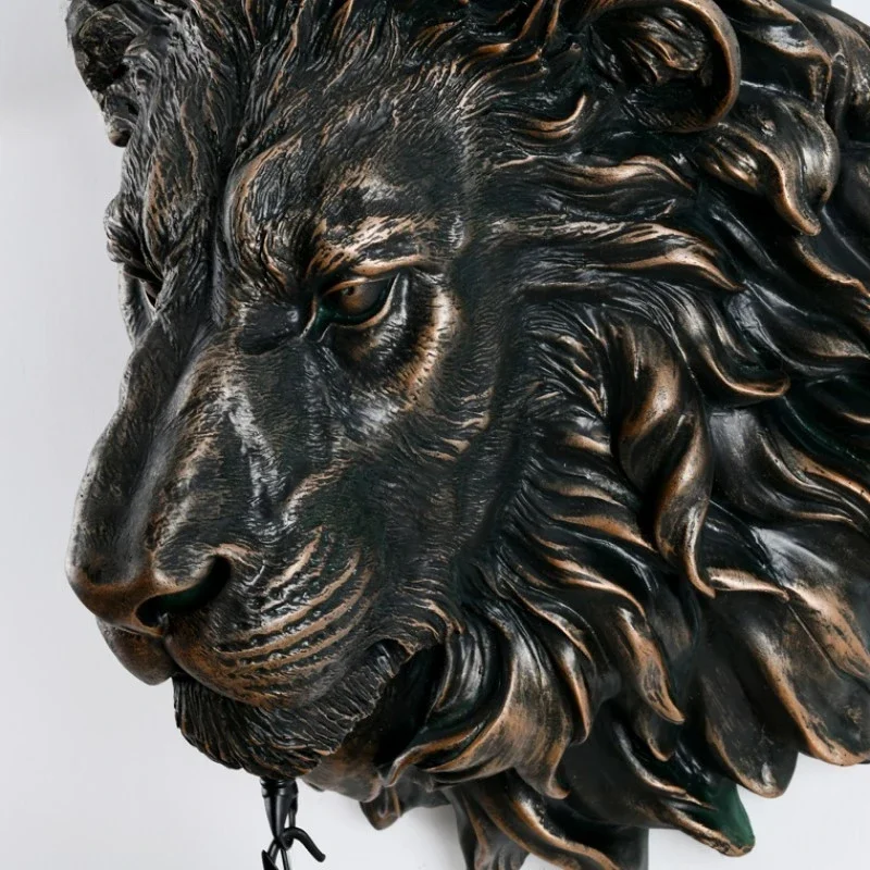 Современные европейские властные настенные светильники со львом Спальня