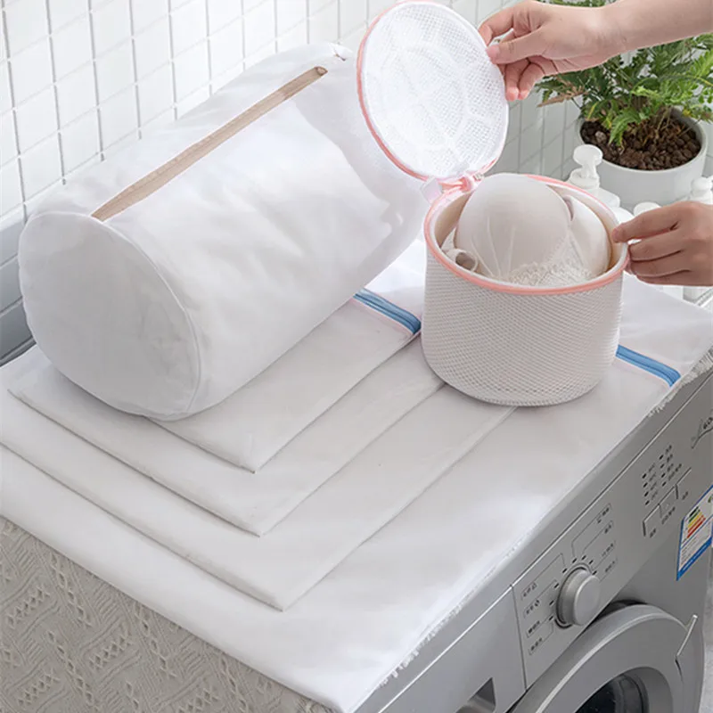 

Laundry net bag for washing machines For washing bra Baby clothes socks Dirty clothes bag laundry bathroom organizer accessories