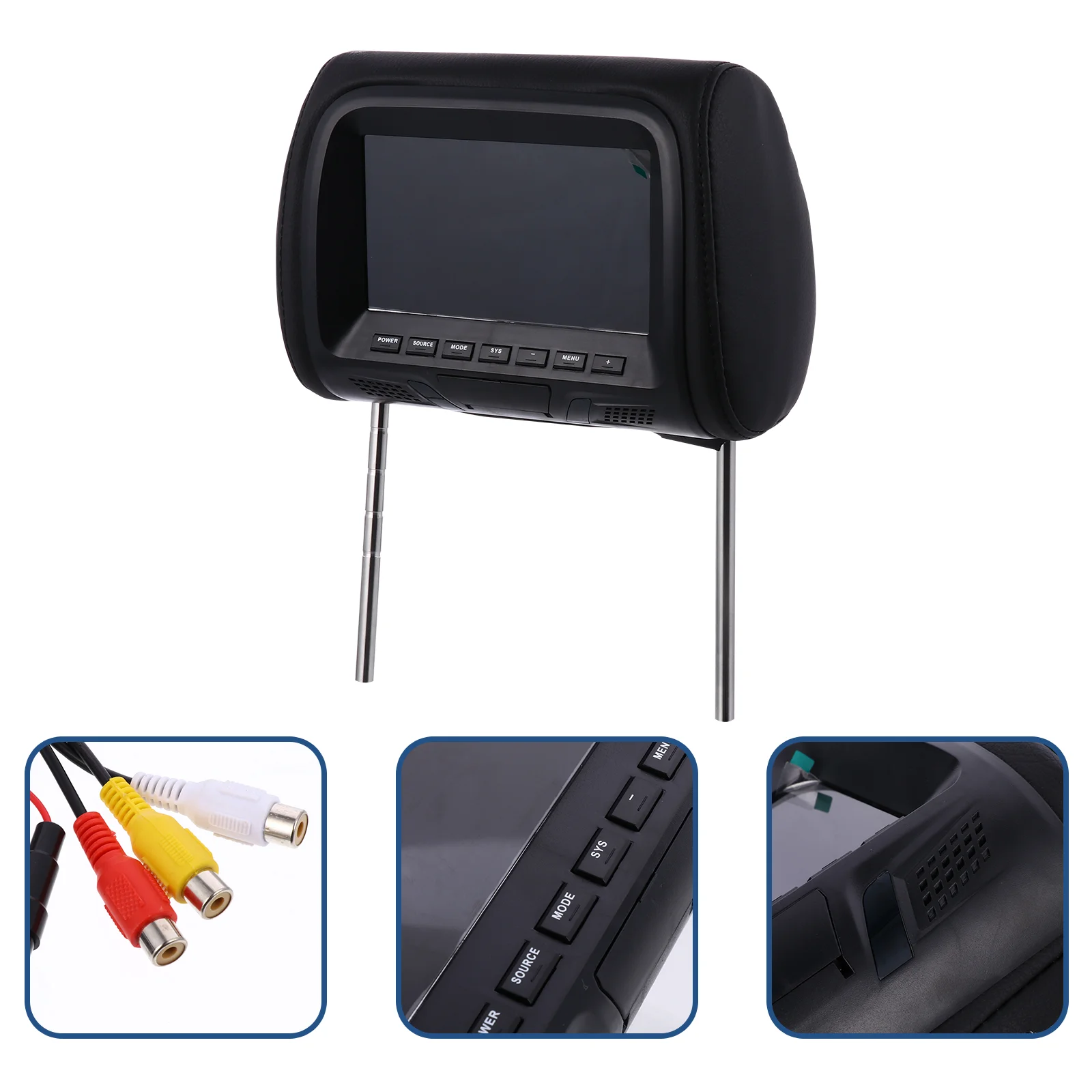 

Touch Key Car Headrest Monitor Rear Seat 7 Inch Multi-media Display Screen