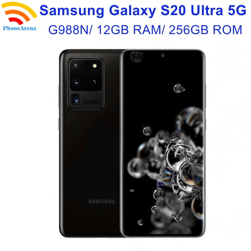 

Samsung Galaxy S20 Ultra 5G G988N S20U 256 Гб ПЗУ 12 Гб ОЗУ 6,9 дюйма Восьмиядерный процессор Snapdragon 865 Оригинальный разблокированный