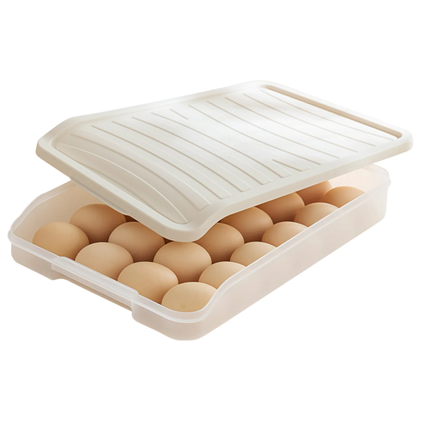 

Контейнер для хранения яиц с 24 ячейками в холодильнике, портативный однослойный контейнер для защиты яиц, контейнер для перевозки яиц для к...