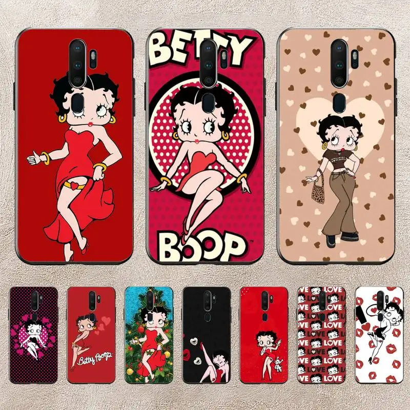 

B-Betty-Cute-Boop Phone Case For Redmi 9A 8A 6A Note 9 8 10 11S 8T Pro Max 9 K20 K30 K40 Pro PocoF3 Note11 5G Case