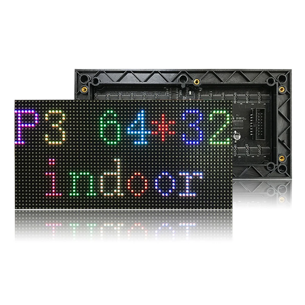 Дешевая Светодиодная панель P3 RGB Пиксельная HD дисплей 64x32 матрица SMD2121