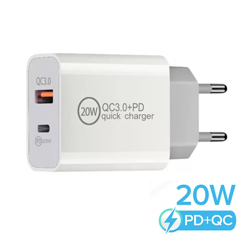 

USB C 20W Fast Travel Charger For iPhone 12 13 14 11 Pro Max AirPods iPad Huawei Xiaomi Samsung PD Quick Adapter Charging