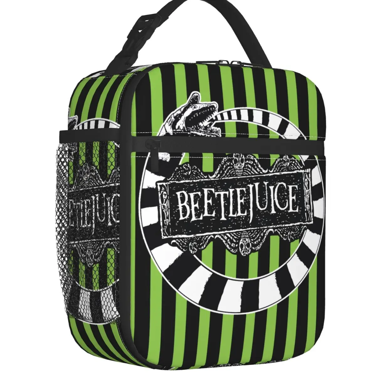 Beetlejuice Beetle Worm Lunch Box Multifunction Tim Burton Horror Movie Thermal Cooler Food Insulated Lunch Bag School Children