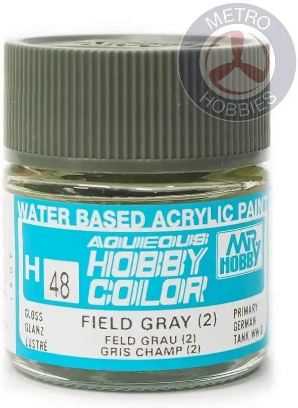 Г-н хобби H48-10ml водная акриловая краска-зеленовато-серый Цвет пластиковый макет