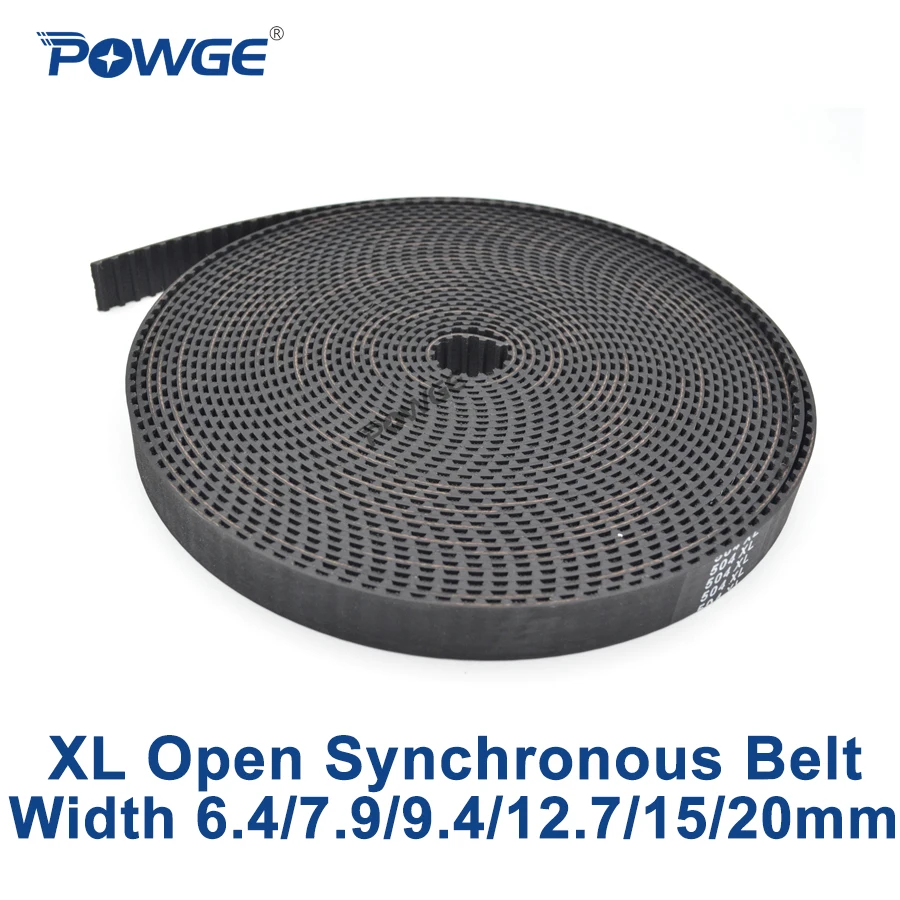 

POWGE трапециевидный XL открытый синхронный ремень ГРМ XL-037 XL-050 из неопрена ширина стекловолокна 6,4/7,9/9,4/12,7/15/20 мм шкив