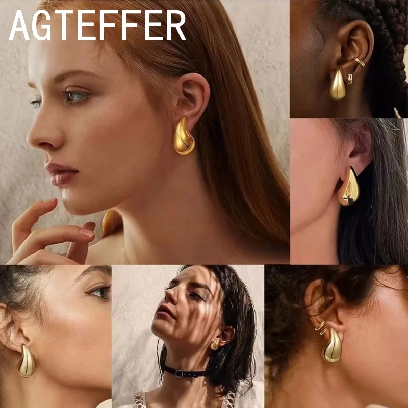 Женские серьги-гвоздики серебристые золотистые 10/14/18 мм