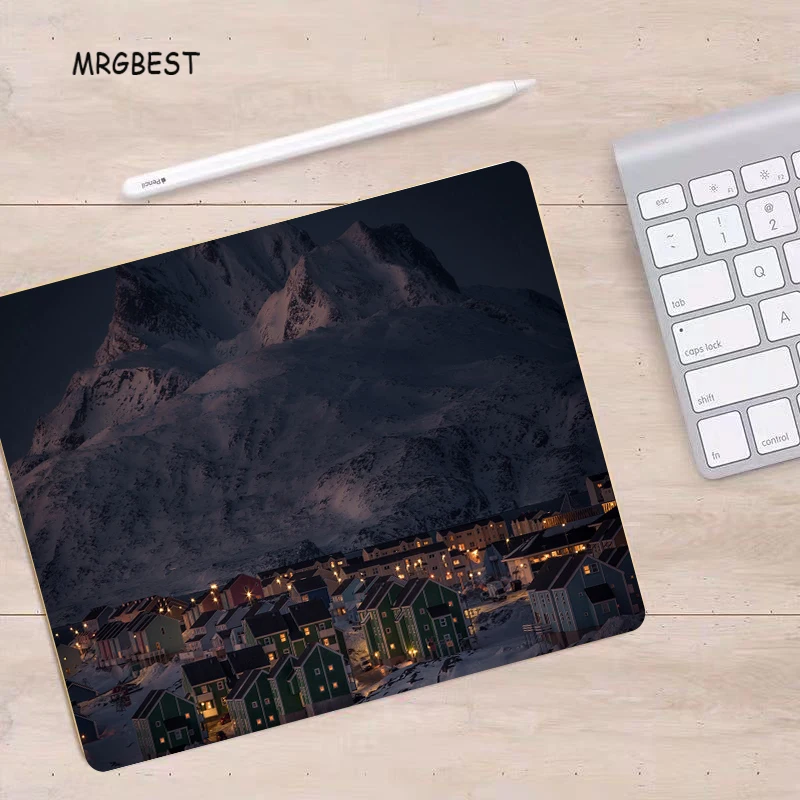 Коврик для мыши MRGBEST с изображением гренландского острова Размер 22x18 см