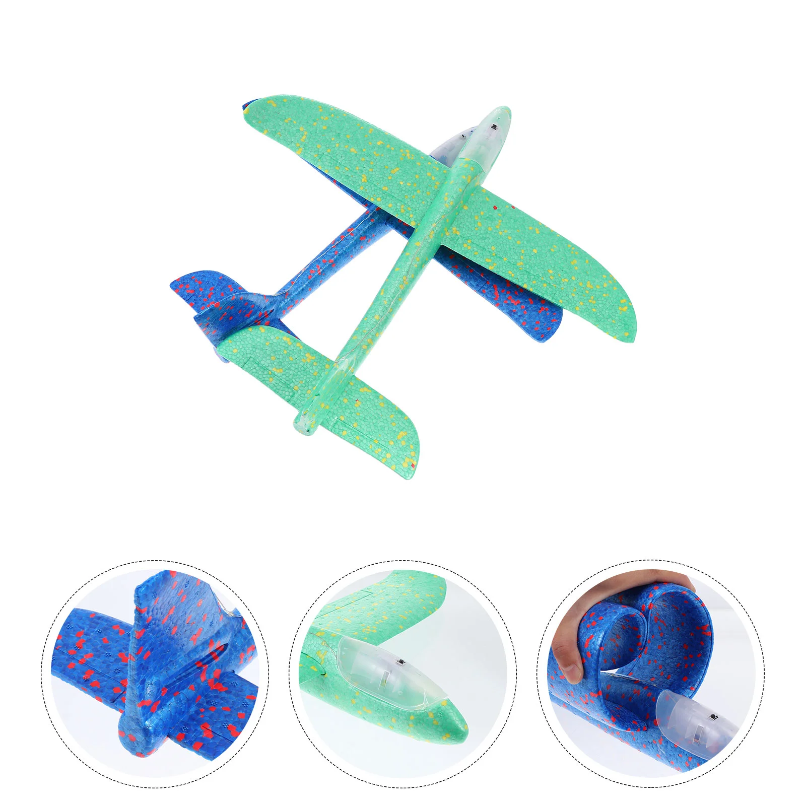 

2Pcs Kid Toys Aircraft Party Toys Flying Glider Planes for Outdoor Children Playing