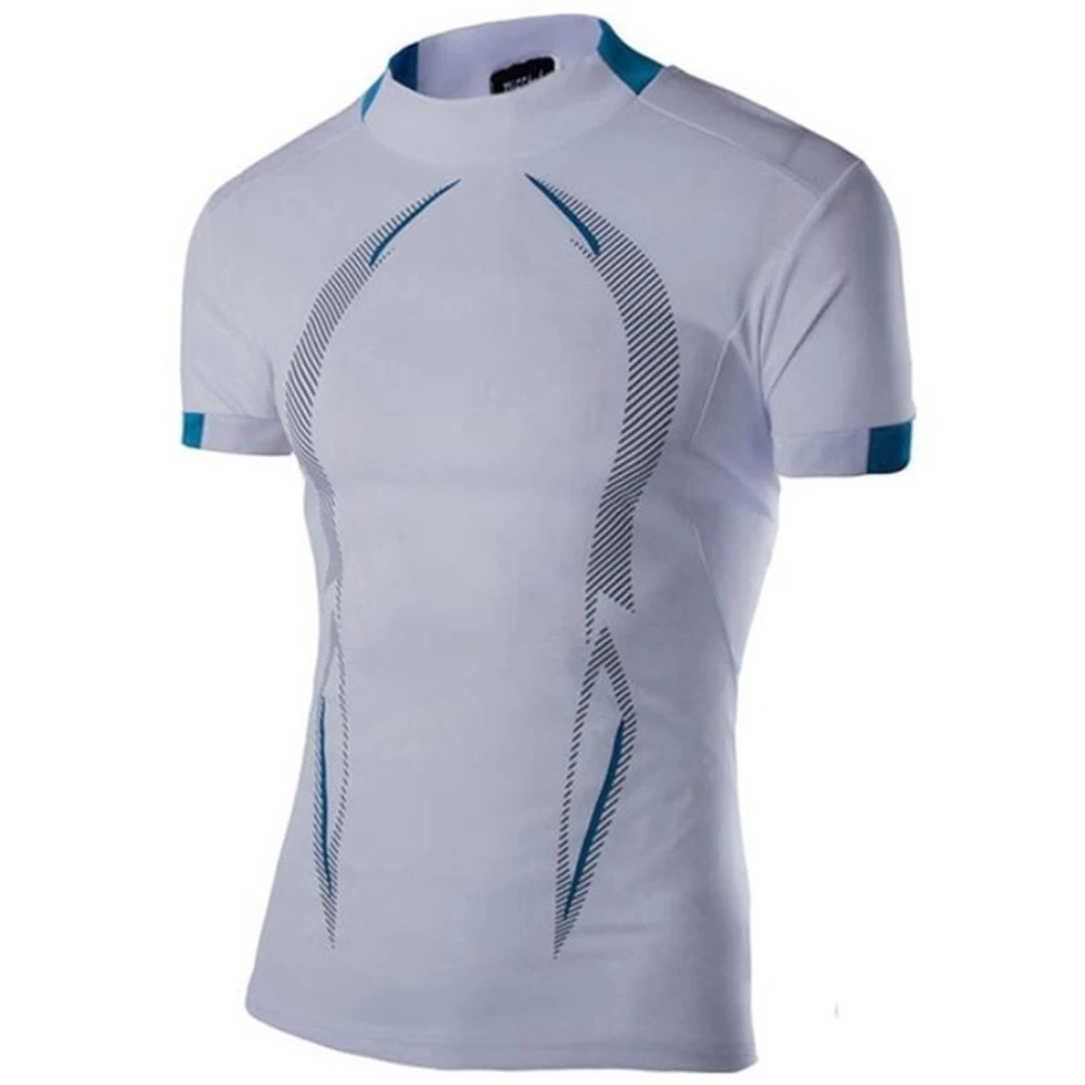 

Mens Quick Dry T-shirt Summer Short Sleeve Tops Casual Sport Gym Tee Shirts 2022 Running Slim Fit Tops Tees Workout Clothes