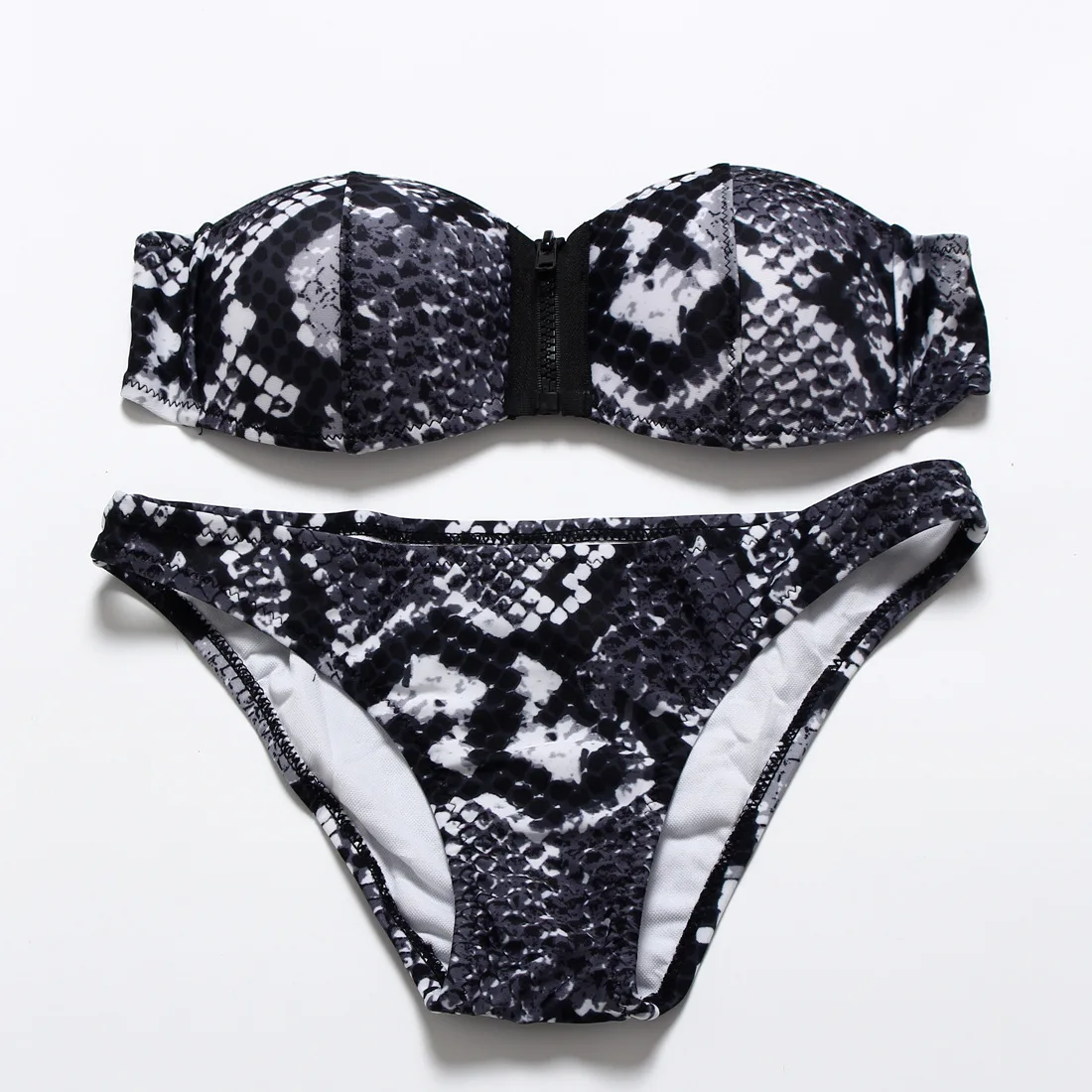 Сексуальное бикини на молнии с леопардовым принтом F4321