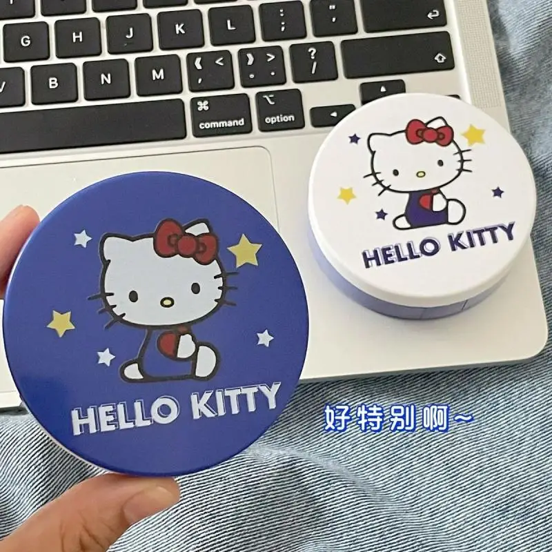 Kawaii Sanrio Hello Kitty Коробка для хранения контактных линз Компактная портативная