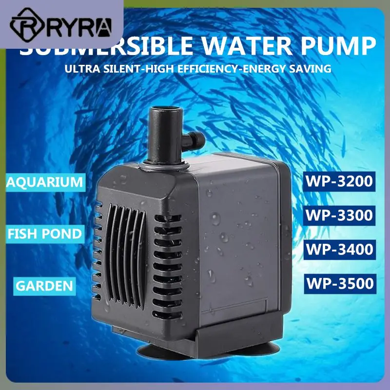 

220-240V 5-25W Water Pump WP-3200~3500 Ultra Silent Garden Aquarium pump Fish Tank Submersible Filter Pump Small Mini Water Pump