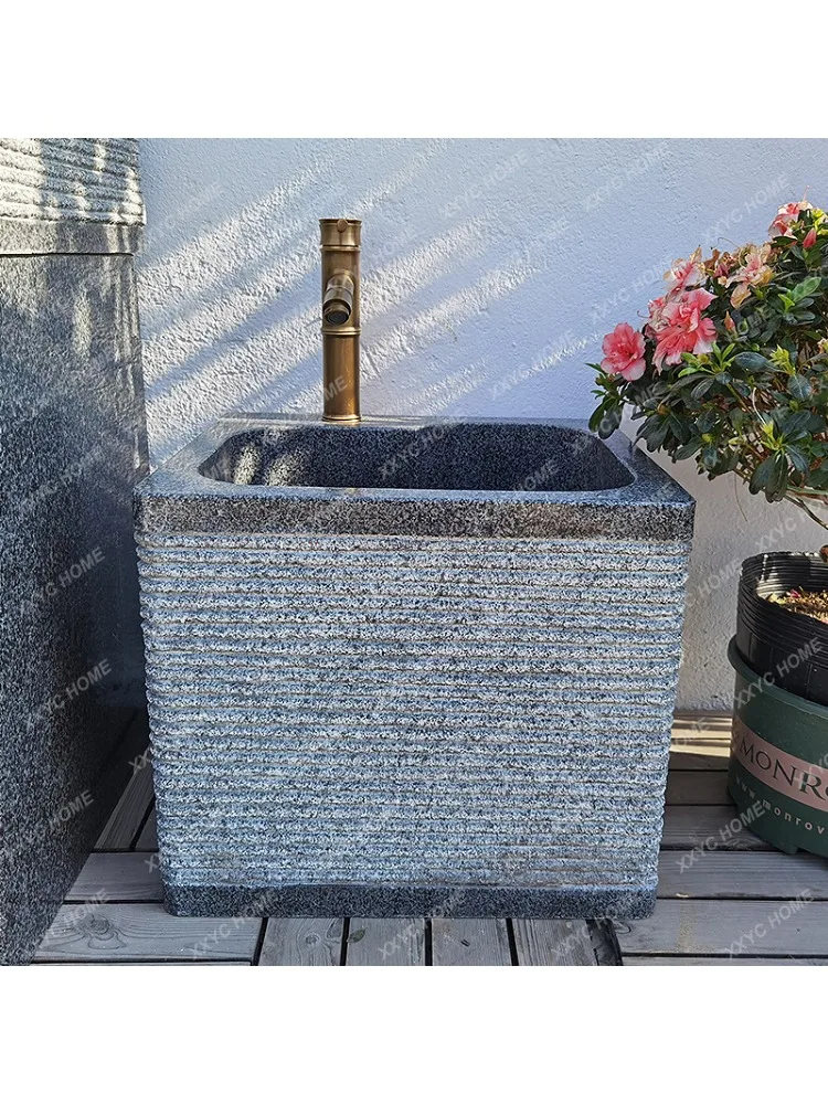 Натуральная Мраморная Ванна для стирки уличный стол во дворе с мойкой балконом