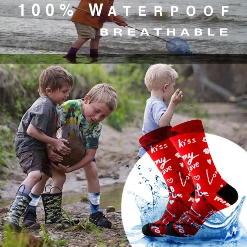 

Warm Waterproof Socks Breathable Moisture-absorbing Hiking Skiing Camping Climbing Children Outdoor Sports Socks