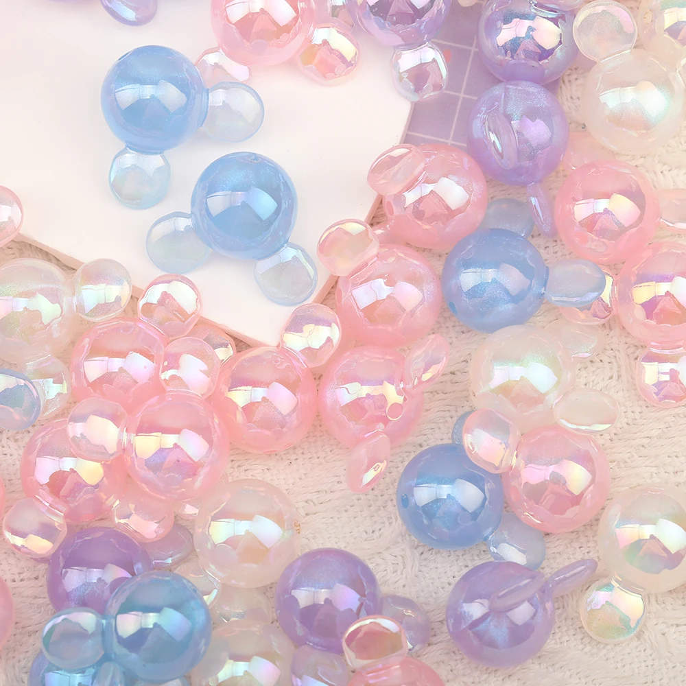 

Cordial Design 25*28MM 100Pcs Jewelry Findings & Components/DIY Hand Made Accessories/Bear Shape/Acrylic Beads/Aurora Effect