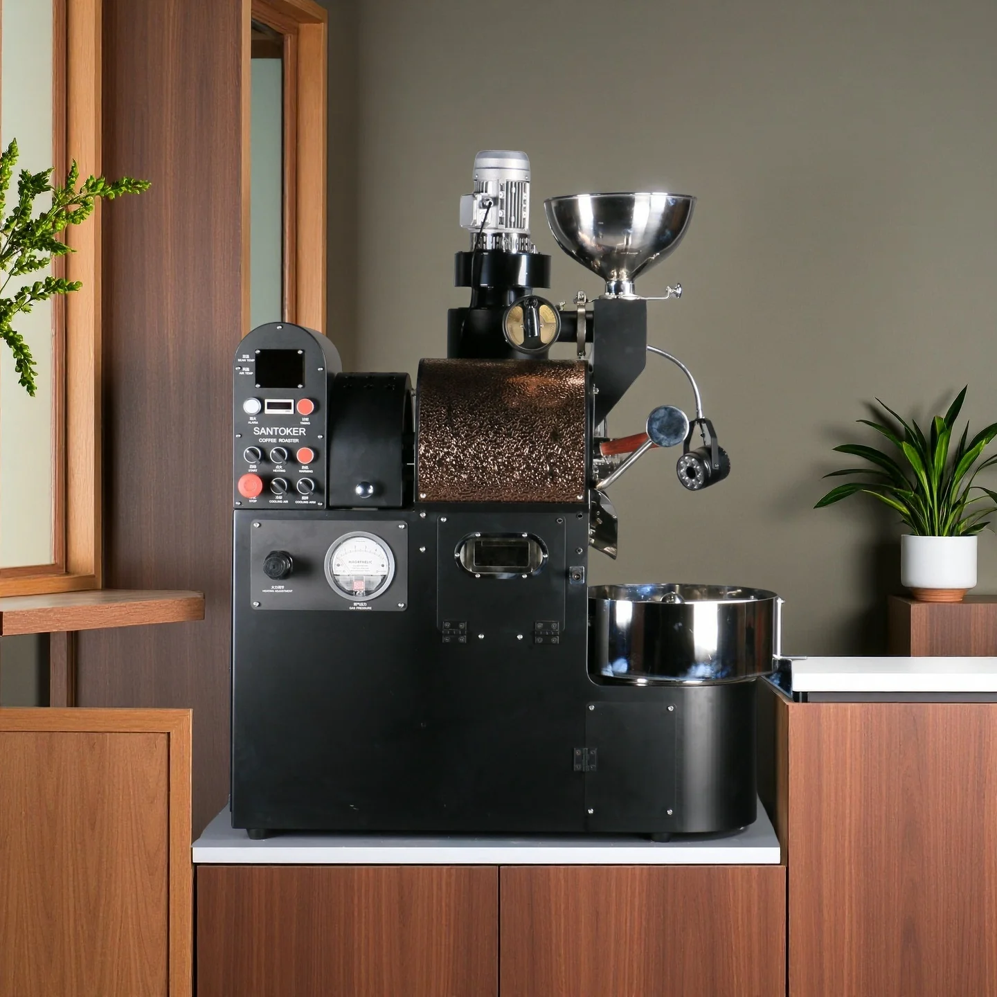 Фото Wintop WS 1 2 3 кг промышленная коммерческая машина для обжарки кофе Tostadora De Cafe Santoker кофеварка №1