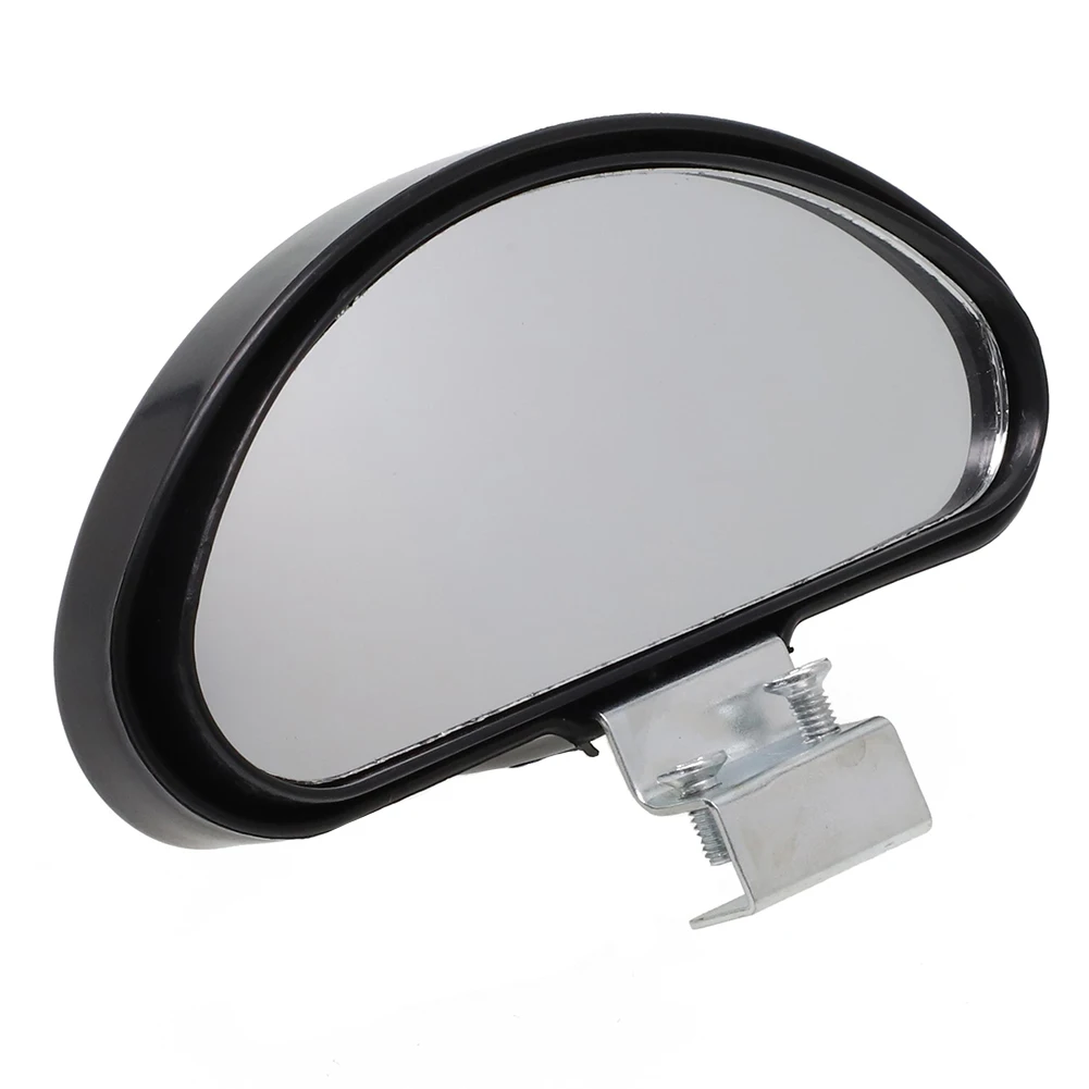 

For Safe Driving Blind Spot Mirror Car Mirrow Adjustable Automotive Safety Black Easy To Install Side Blindspot