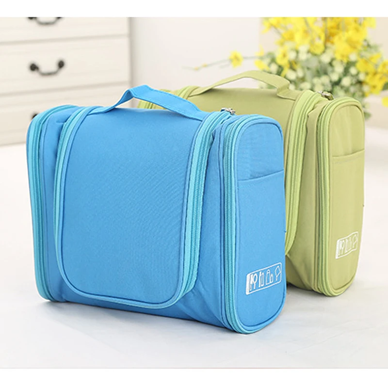 

Women Cosmetic Bag Waterproof Travel Organizer Bag Nylon Unisex Hanging Travel Makeup Bags Washing Toiletry Kits Storage Bags