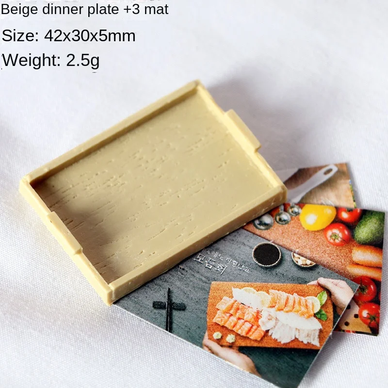 Деревянная обеденная тарелка для кукольного домика в масштабе 1:12 мини-тарелка 1