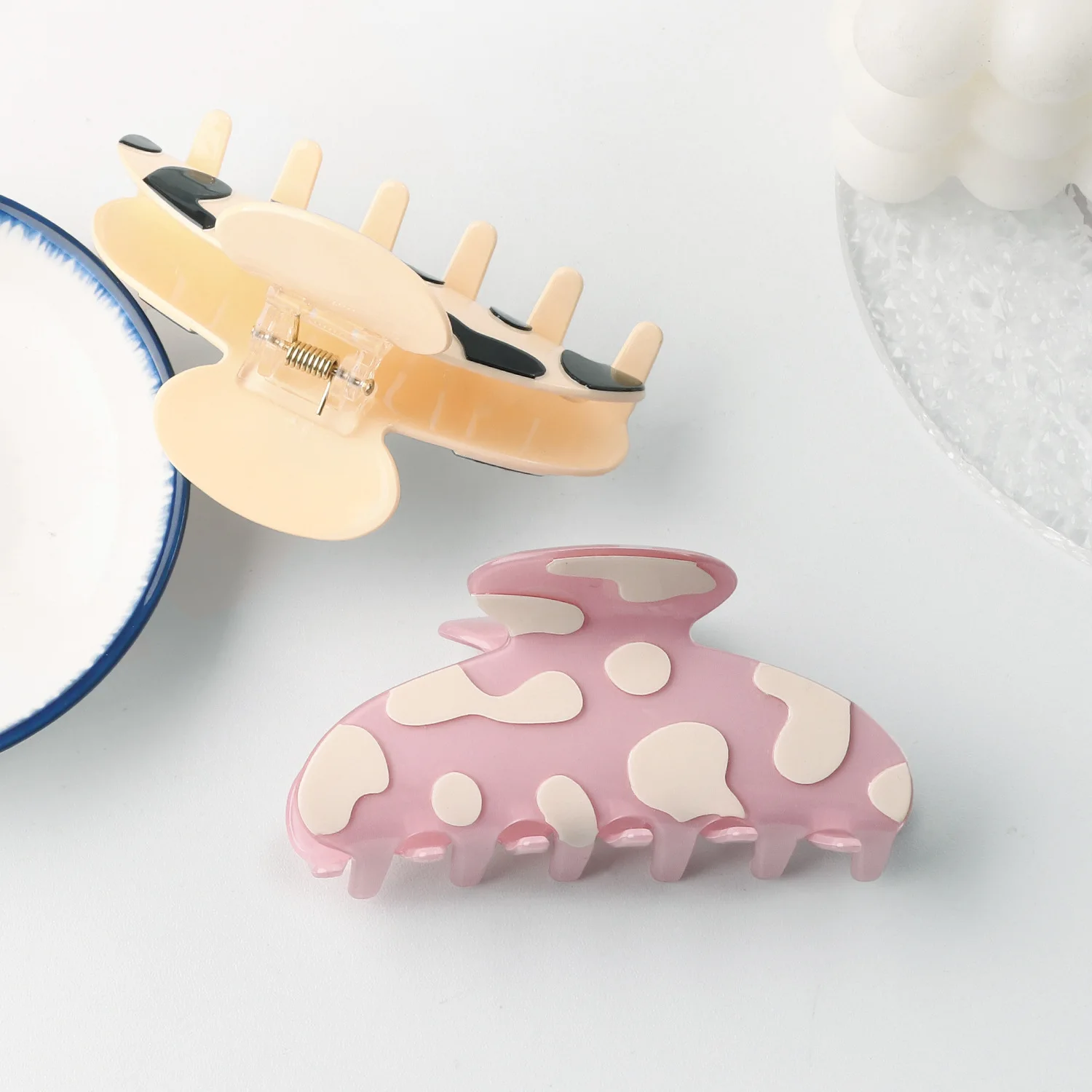 Новинка Винтажная заколка для волос из ацетата в форме бабочки модные аксессуары