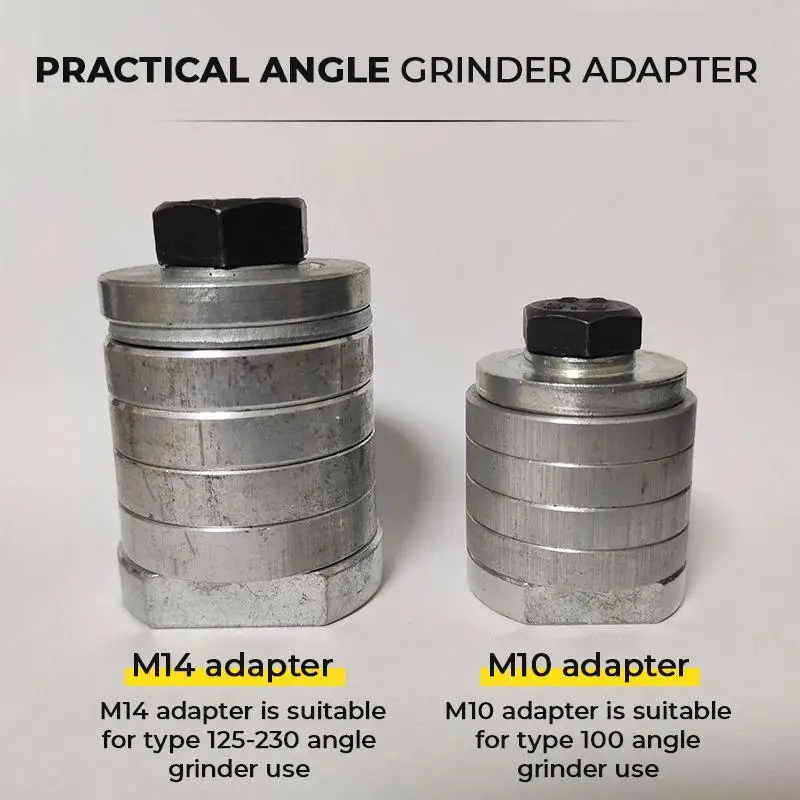 Enlarge M10/M14 Angle Grinder Adapter Conversion Head Flange Nut Variable Slotting Grooving Machine For 100/125-230 Lock Nut