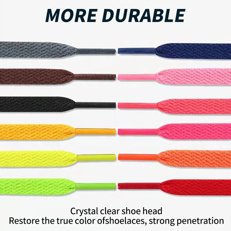 

60cm~180cm Thicken Laces for Sneakers No Elasticity Flat Shoelaces Colored Shoe Laces for Shoes Classic Soft Shoestrings