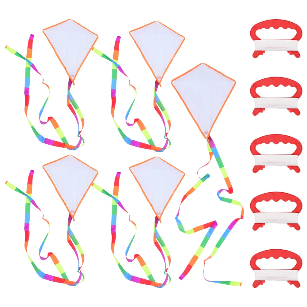 

5 Sets Painting Kids Kite Toys Interactive Drawing Making Diamond Interesting Parts