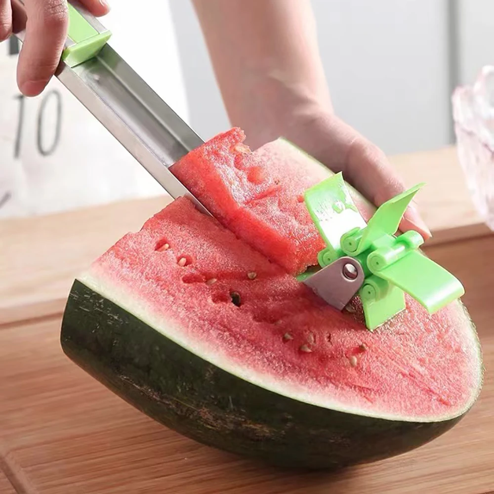 

Резак для арбуза, ветряная мельница из нержавеющей стали, кухонные приспособления для резки арбуза, инструмент для салата, вилка для фрукто...