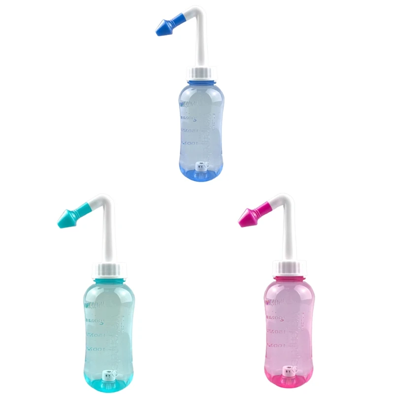 1Set 300ML Nasal Irrigator Nasal Rinse Bottle Nasal Wash Cleaner Nose Protector Avoid Allergic Rhinitis Adults Children